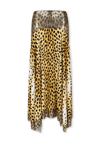 Jupe longue mesh guépard - Guepard Hairy & Brown