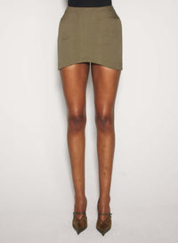 Jupe tailleur mini - Kaki