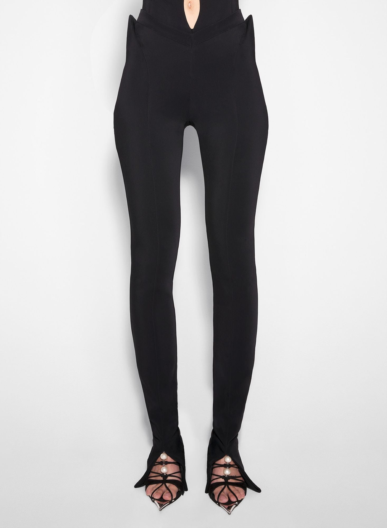 BLACK TAILORED TROUSERS