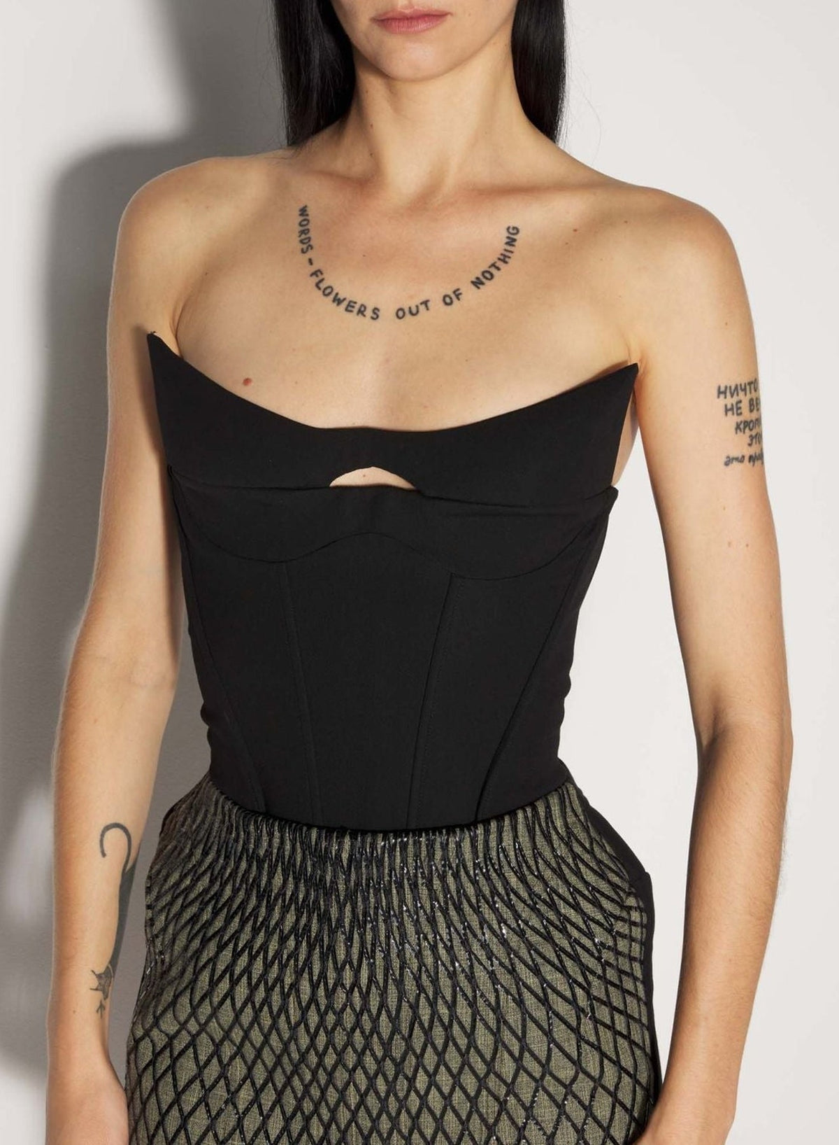 BLACK // black signature tailored bustier