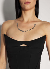 BLACK SIGNATURE TAILORED BUSTIER