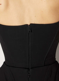 BLACK SIGNATURE TAILORED BUSTIER