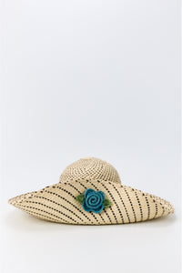 Capeline Capeline en paille - Natural & Blue