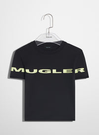 BLACK MUGLER LOGO T-SHIRT