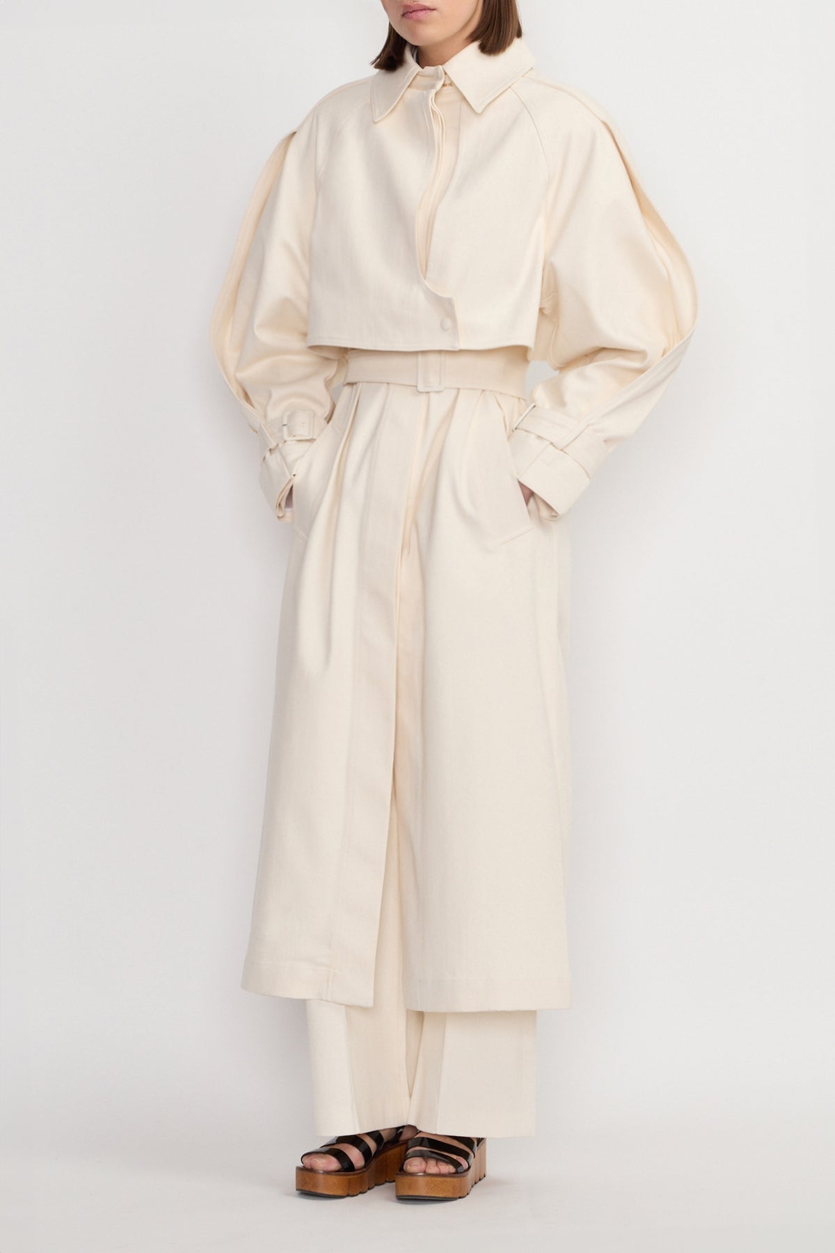 Trenchcoat Billie oversize - Écru