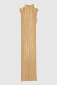 CAMEL & ORANGE CHEN BICO robe midi en tricot