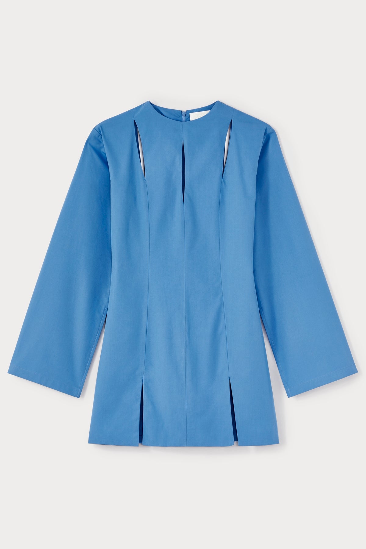 Robe courte Anju en popeline - Blue