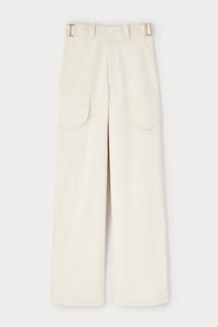 Pantalon cargo Lee-Jin en denim - Écru