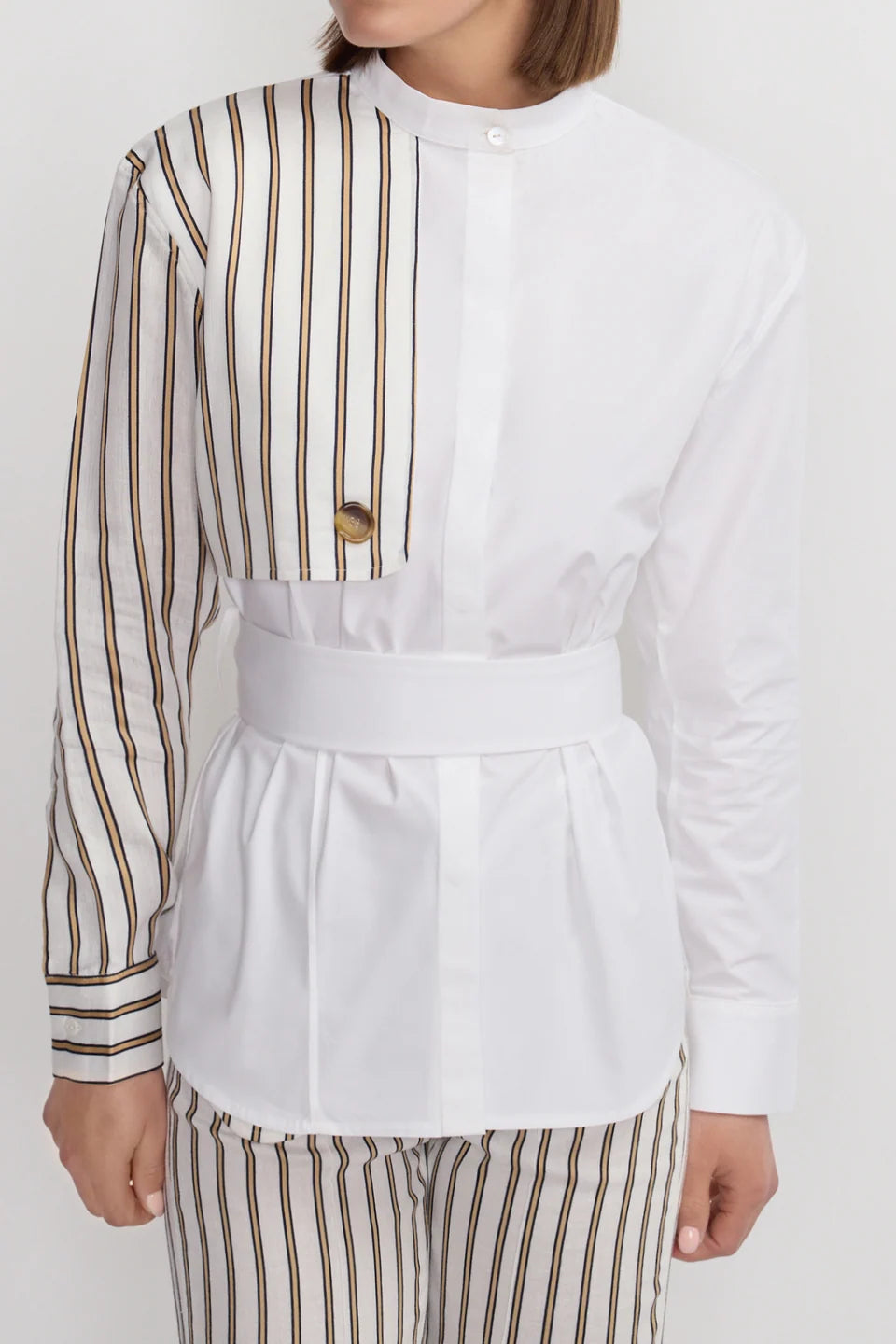 ECRU & BEIGE // HANS LINEN STRIPES