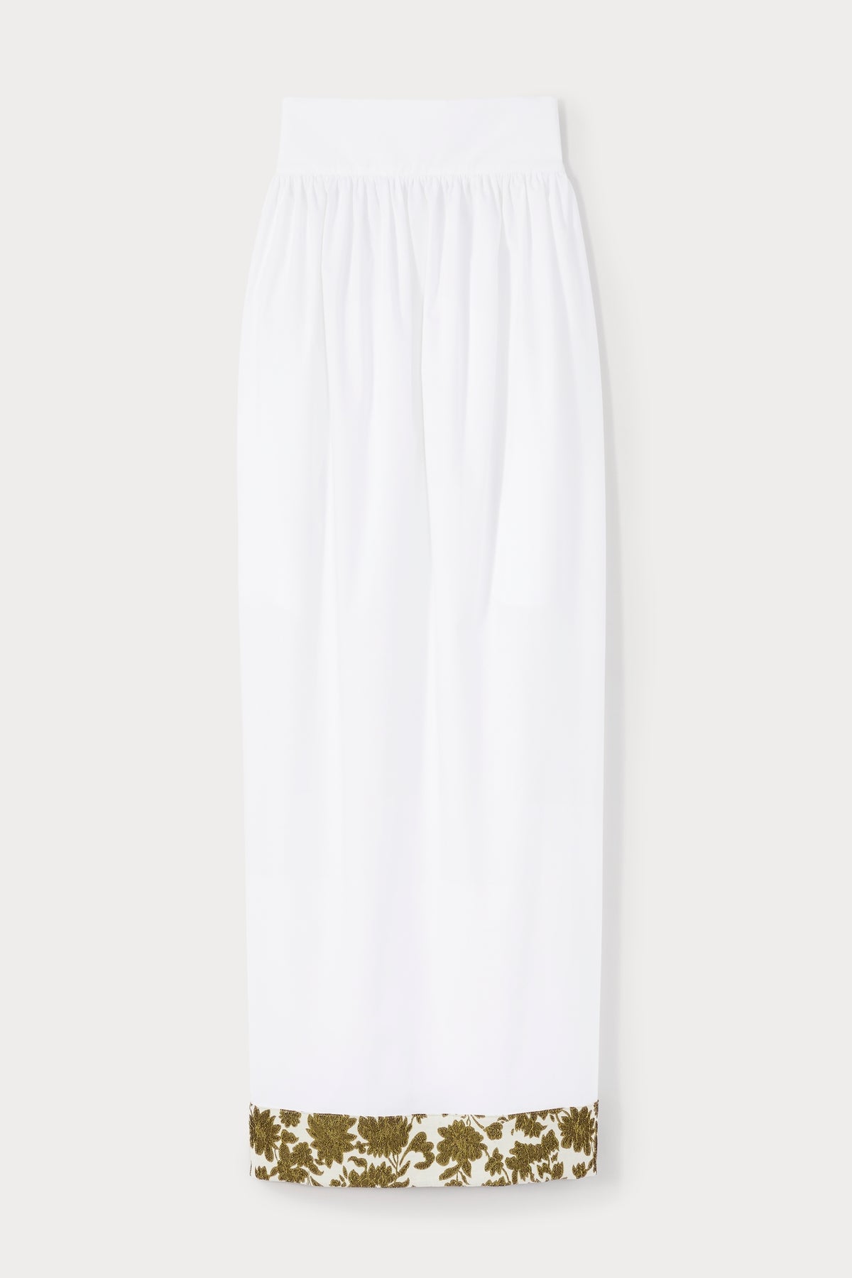 Jupe bouffante Berthe en popeline - White