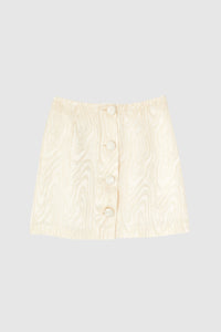 IVORY LUCIO WAVES mini-jupe jacquard à boutons