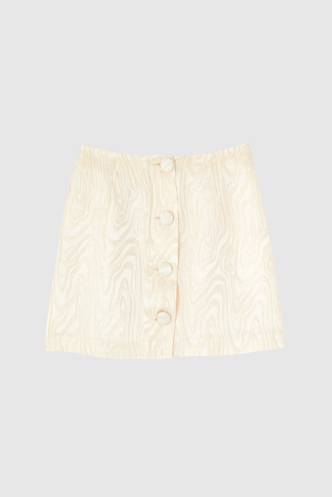 IVORY LUCIO WAVES mini-jupe jacquard à boutons