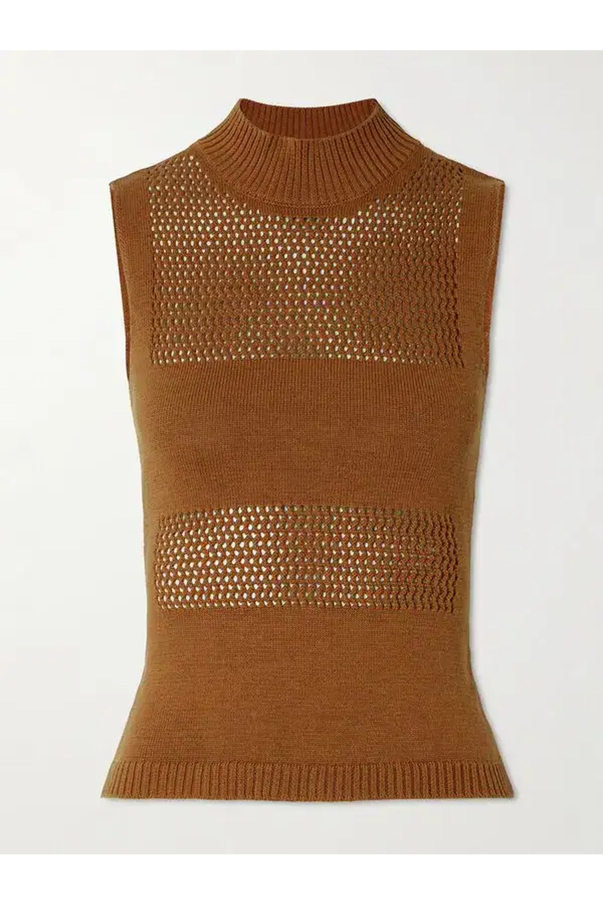 Top Genesis en maille - Camel
