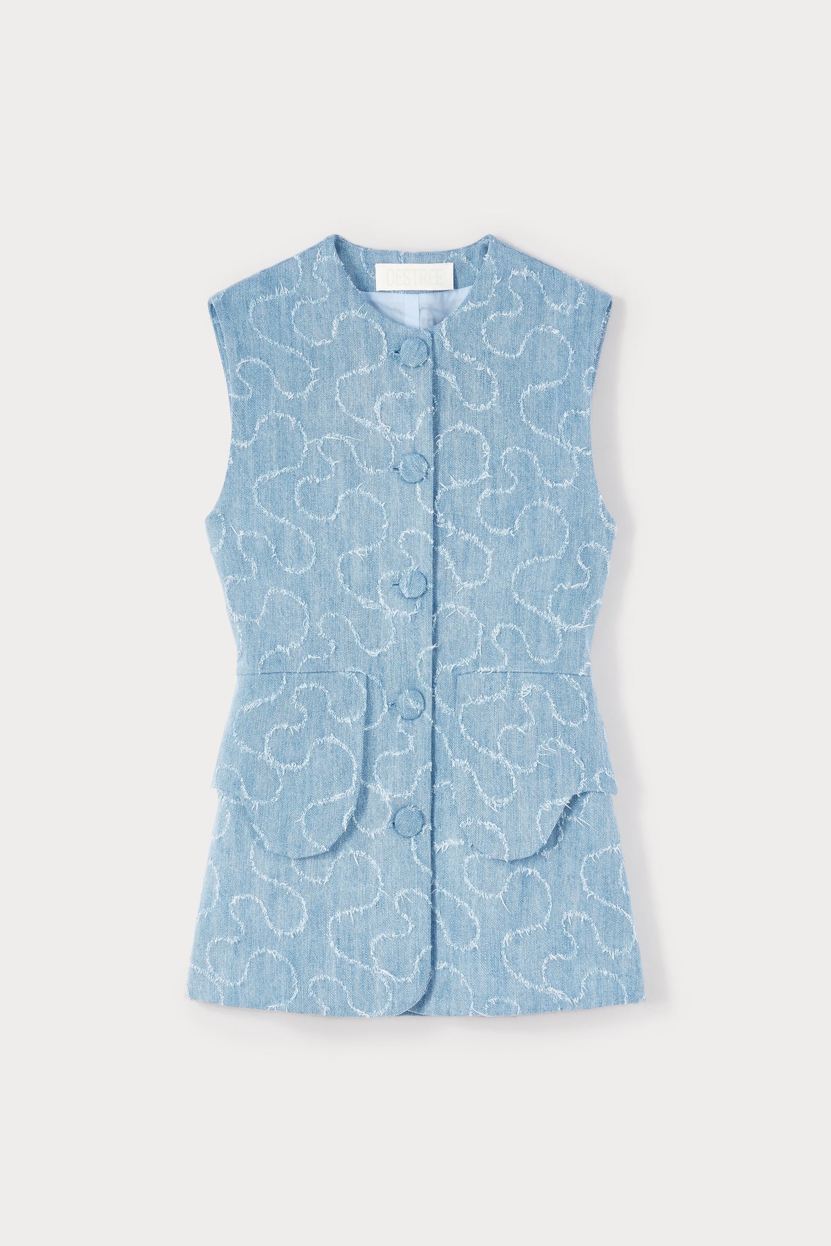 Veston Marianne en denim délavé - Washed Blue