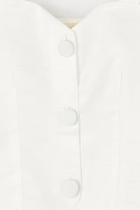 Débardeur Dora à boutons - White