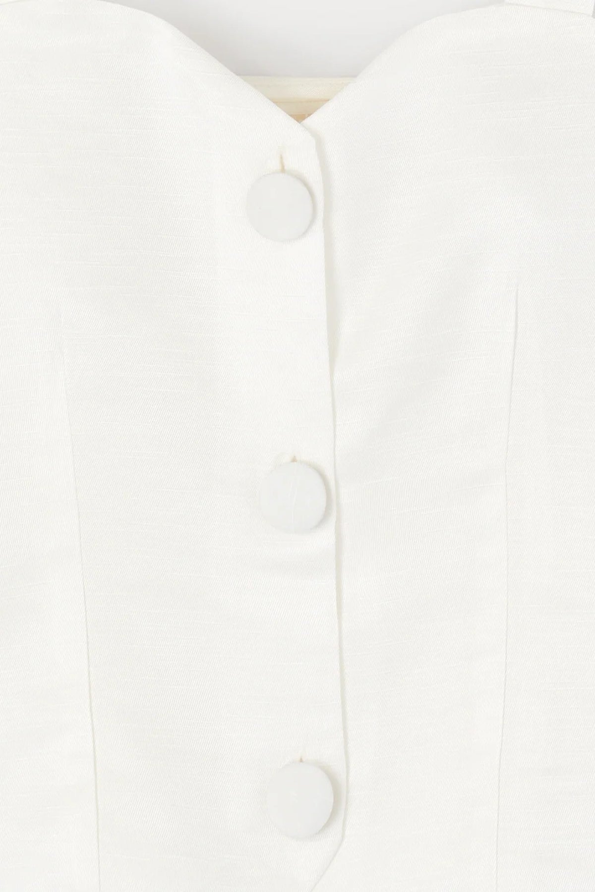 Débardeur Dora à boutons - White