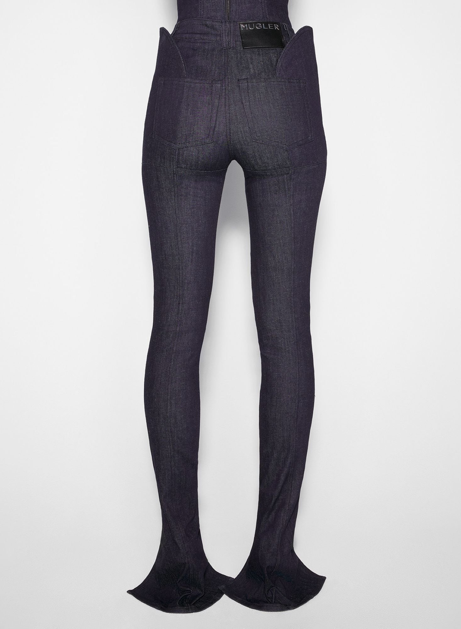 RAW DENIM SKINNY JEANS