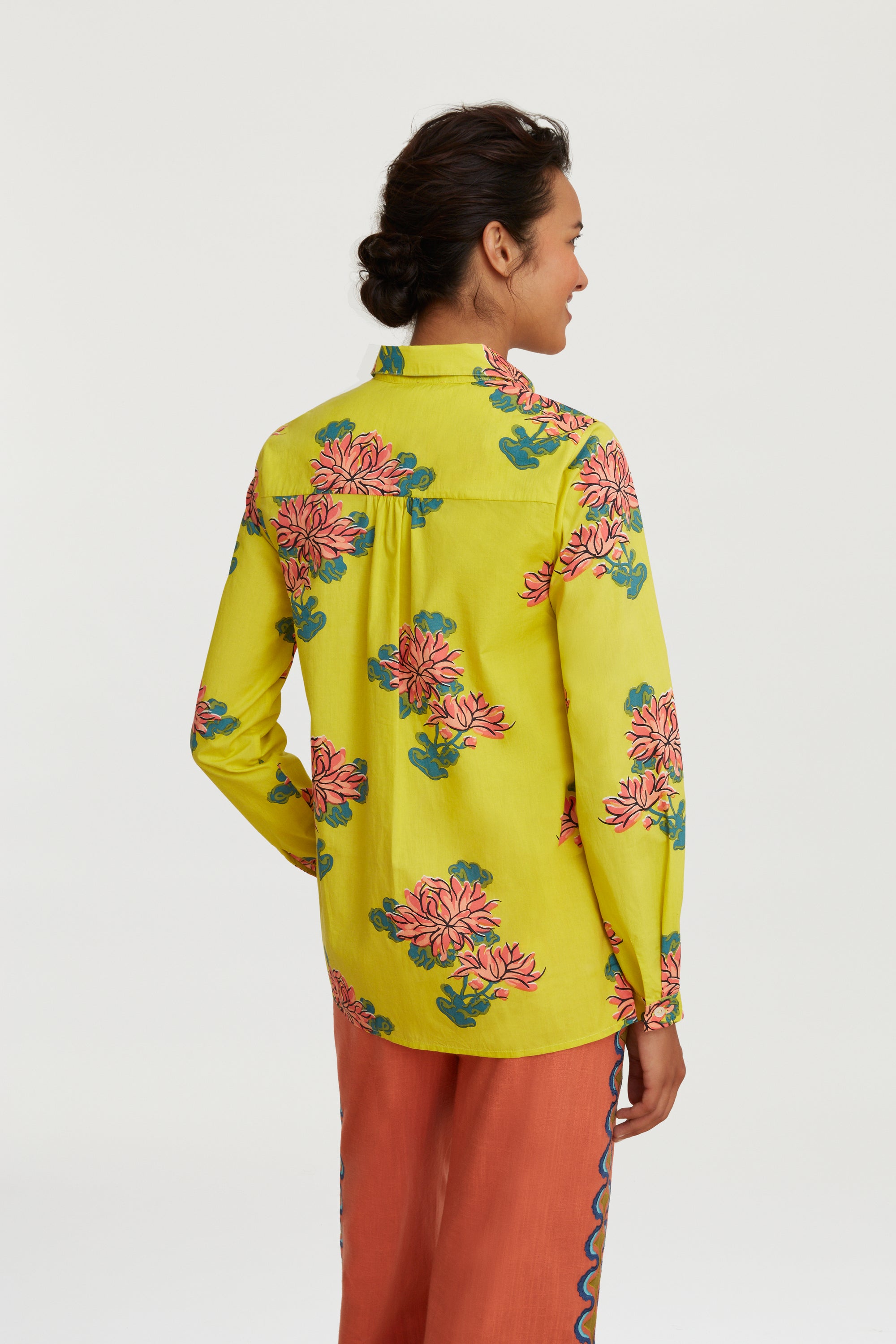 RECO PRIX : 115 // Accra Shirt Kimono Crisantemo Lemon
