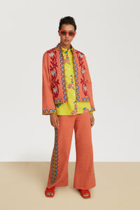 RECO PRIX : 115 // Accra Shirt Kimono Crisantemo Lemon