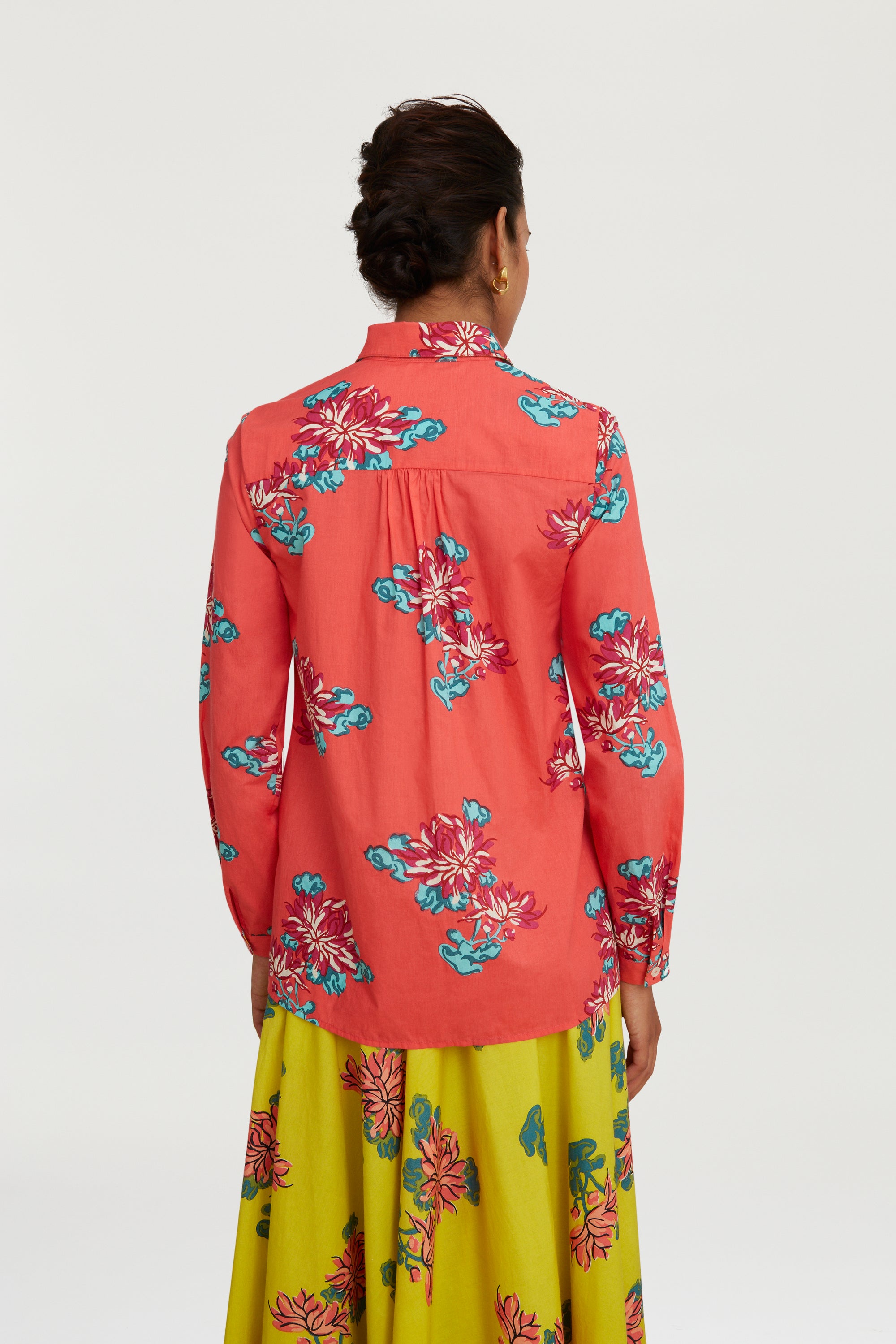 RECO PRIX : 115 // Accra Shirt Kimono Crisantemo Geranium