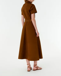 Robe midi Giselle - Tobacco