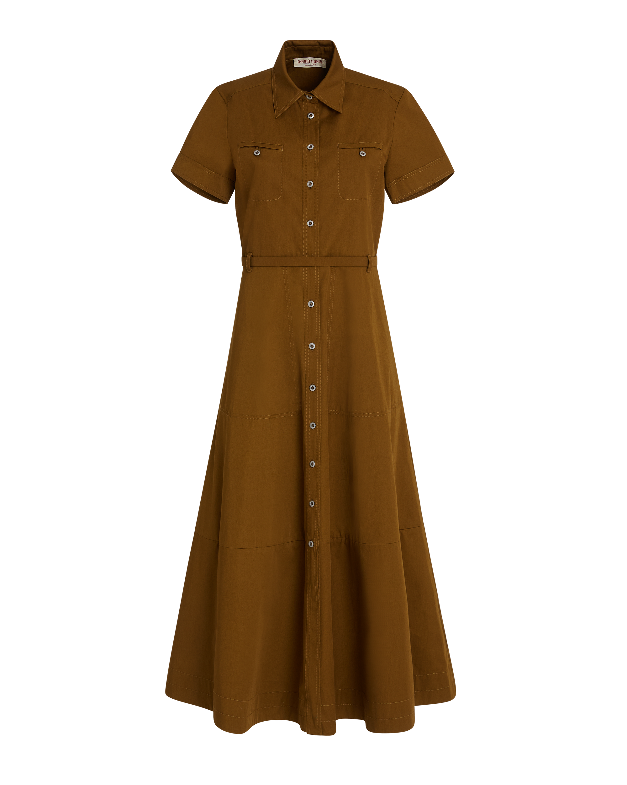 Robe midi Giselle - Tobacco