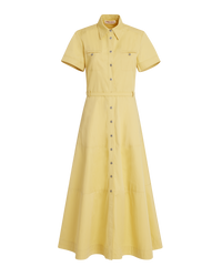 Robe longue Giselle - Custard