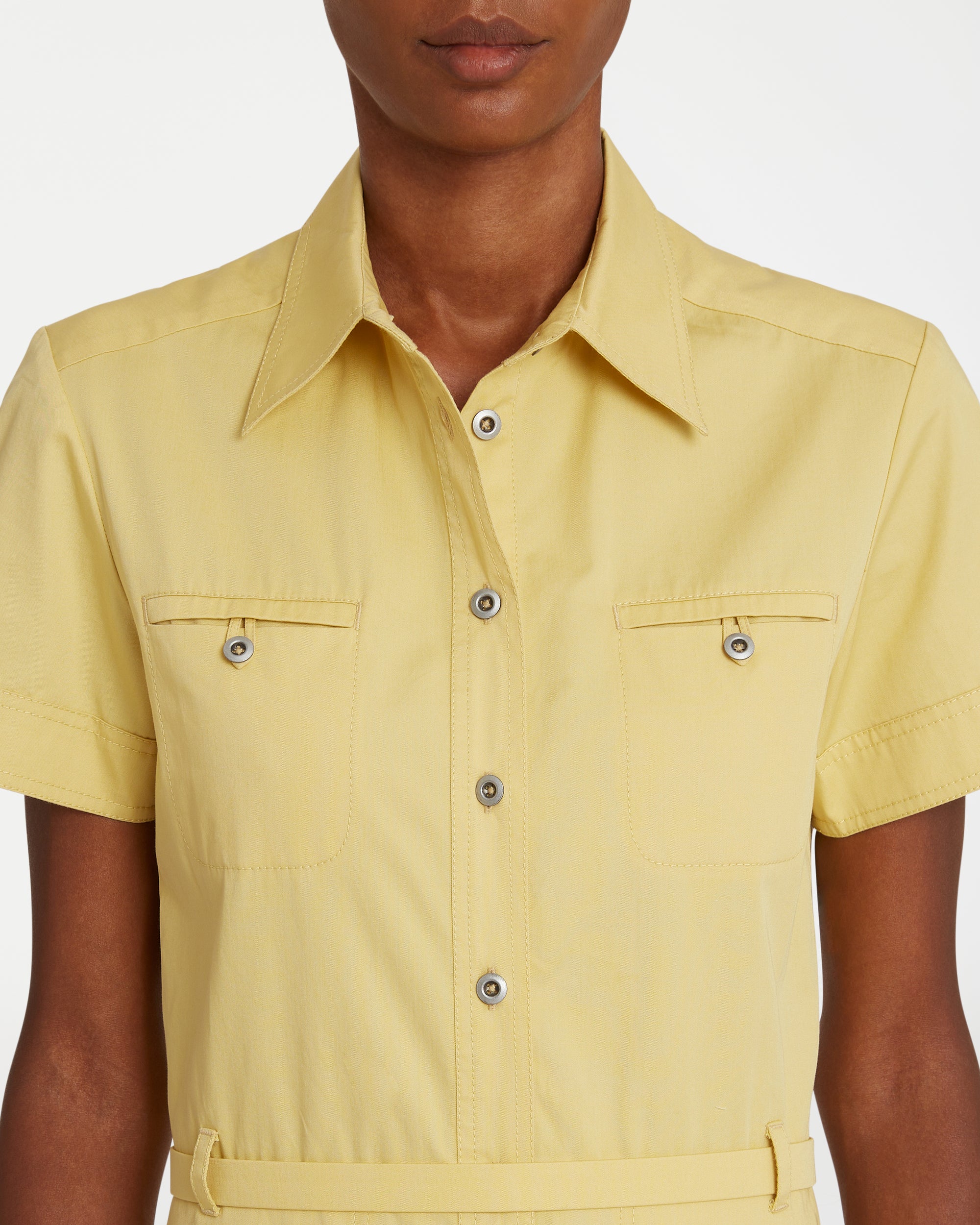 Robe longue Giselle - Custard