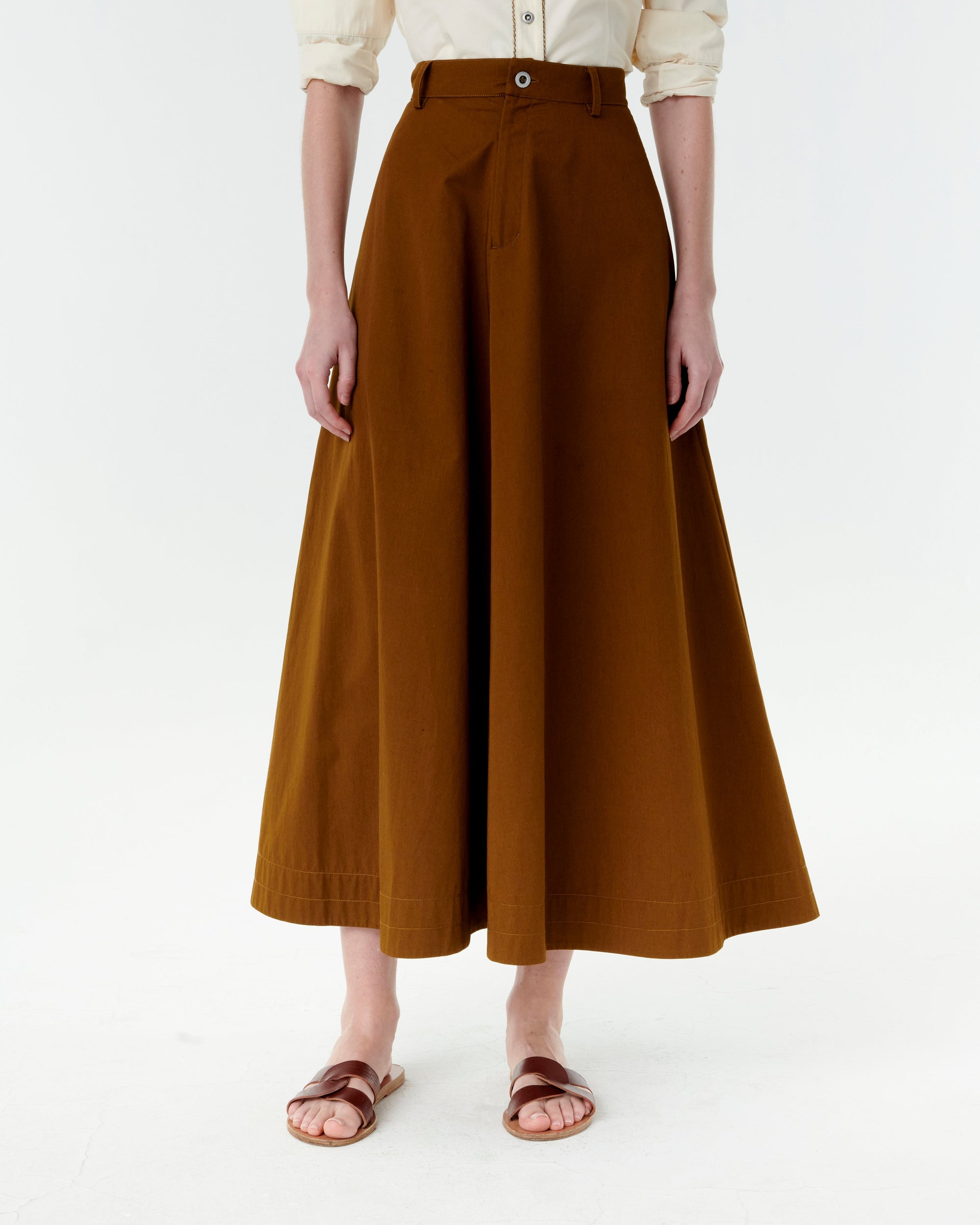 Lucrezia maxi skirt - Tobacco