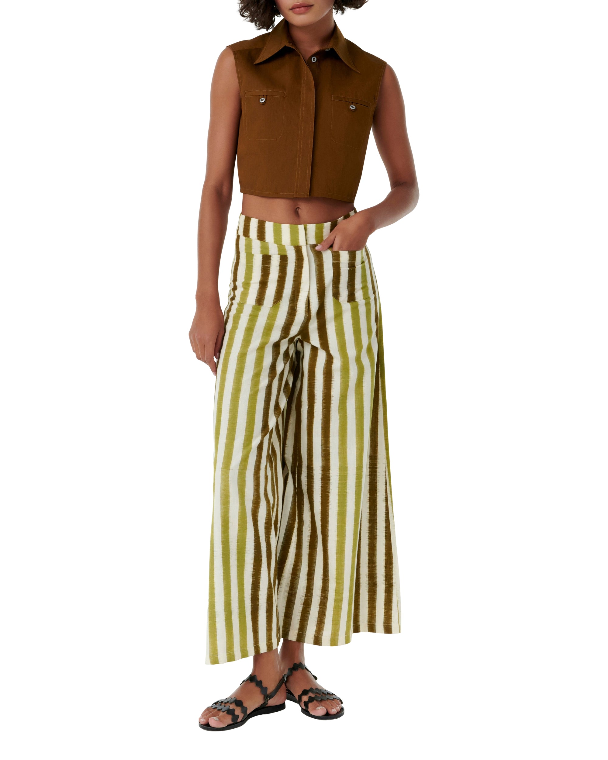 Caterina sleeveless top - Tobacco