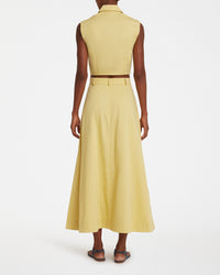 Caterina sleeveless crop top - Custard