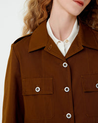 Veste Malia à boutons - Tobacco