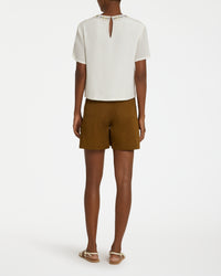 Gabrielle silk top - Ivory