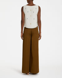 Tische silk top - Ivory