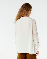 Ilizia silk blouse - Ivory