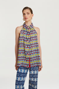 RECO PRIX : 97,5 // Ava Shirt Amer Strings Blue