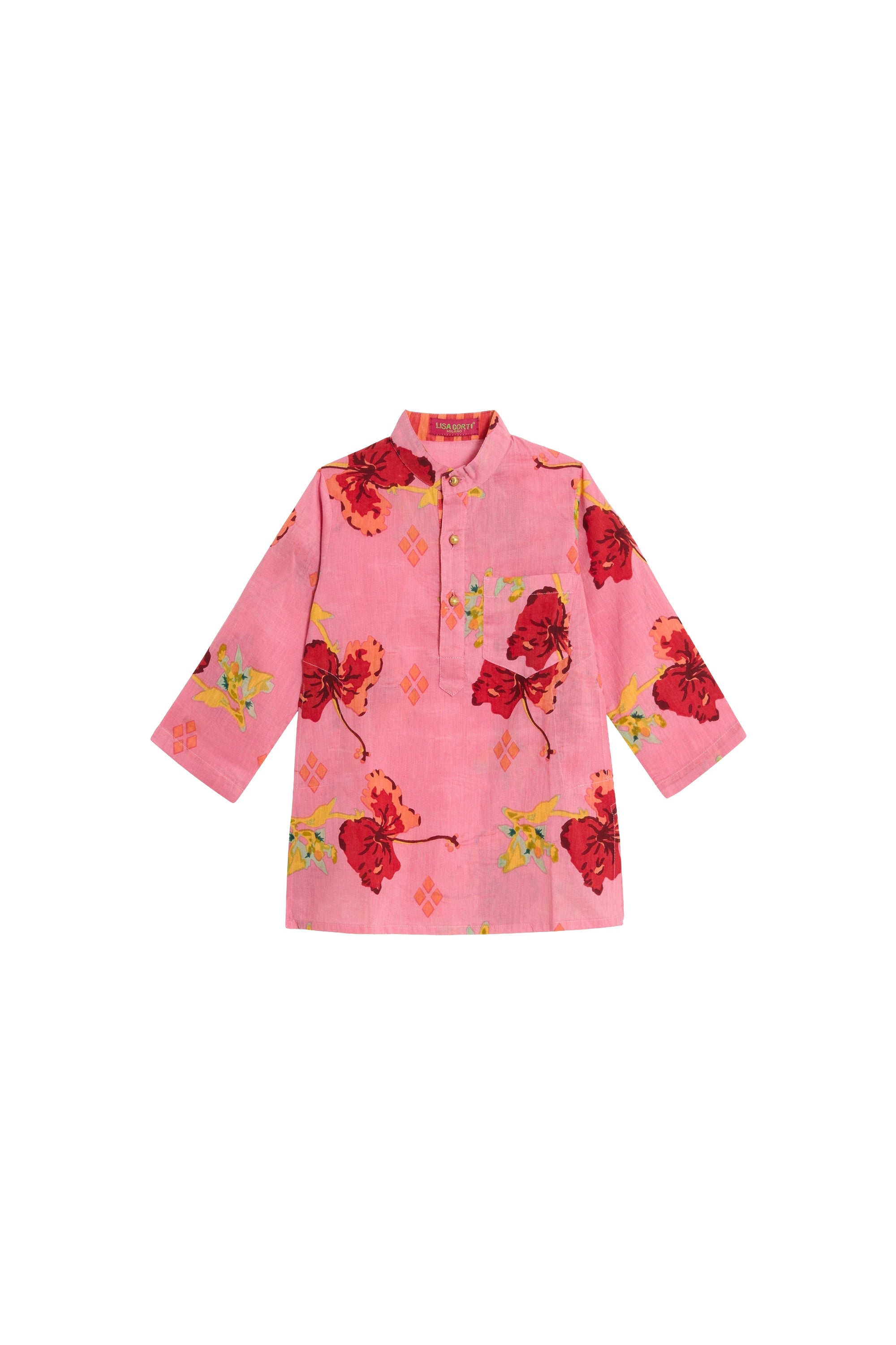 Children's cotton tunic - Pink