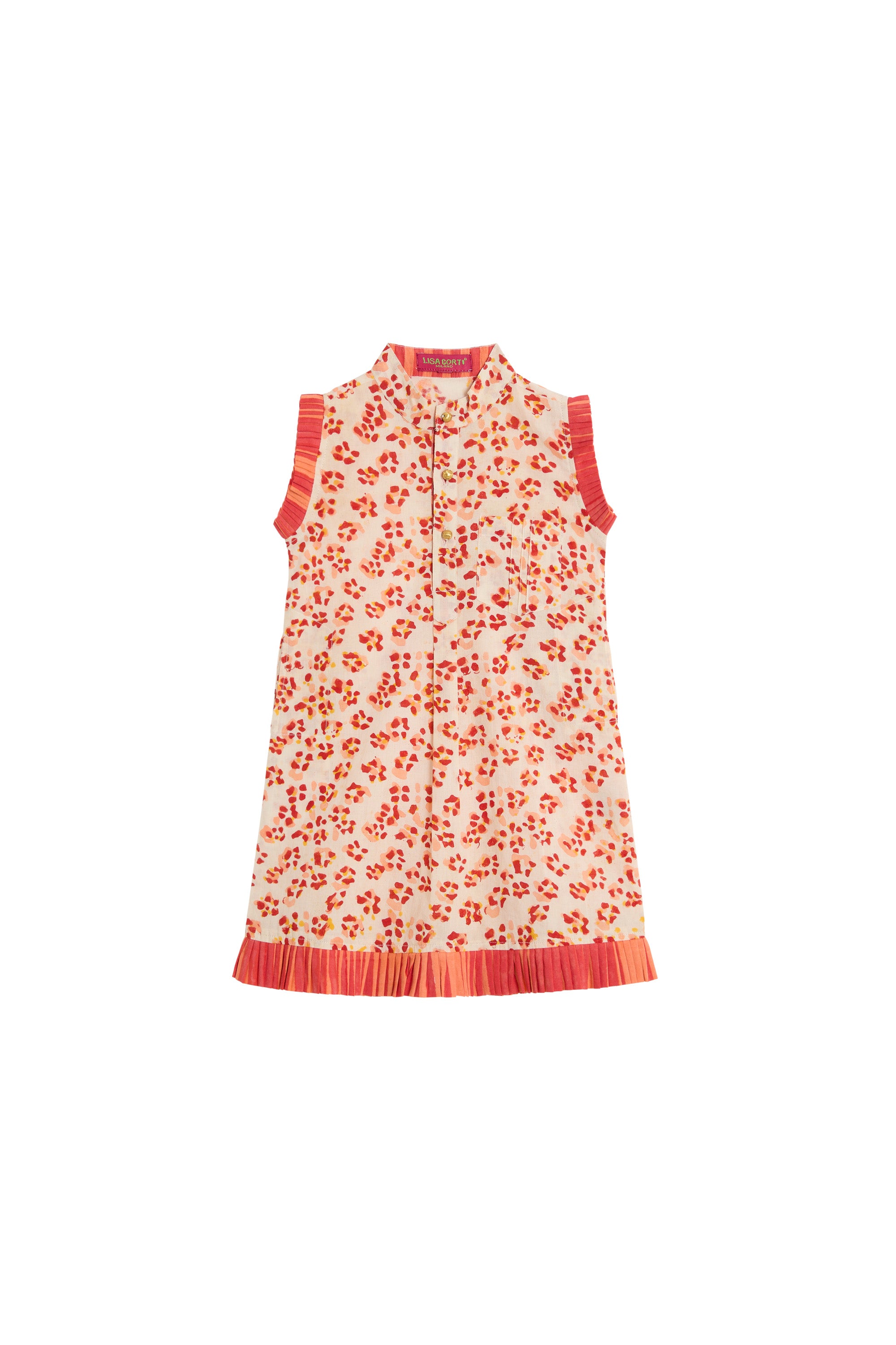 RECO PRIX : 52,5 // Kids Spring Dress Leopard Touch Small Red