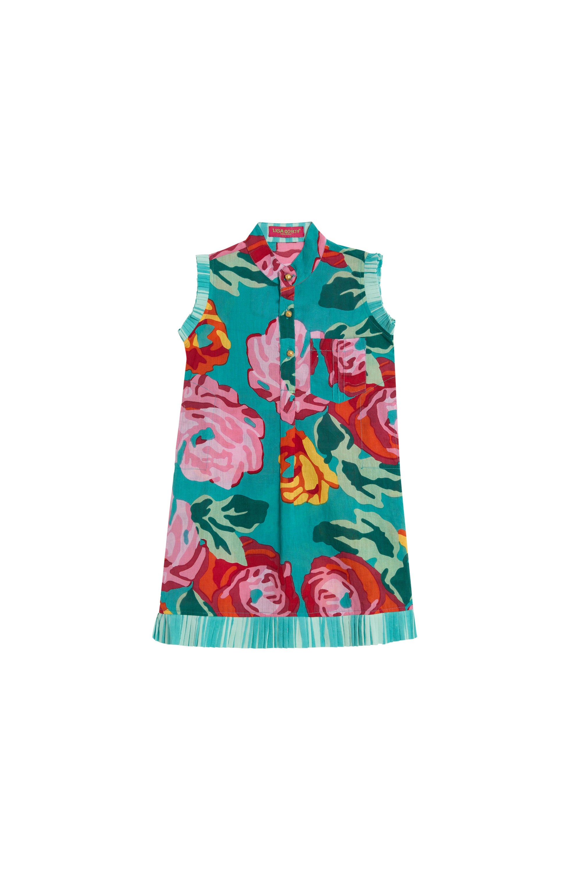 RECO PRIX : 52,5 // Kids Spring Dress Nizam Allover Ferozi