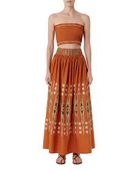Top bustier Flavia en lin - Cinnamon