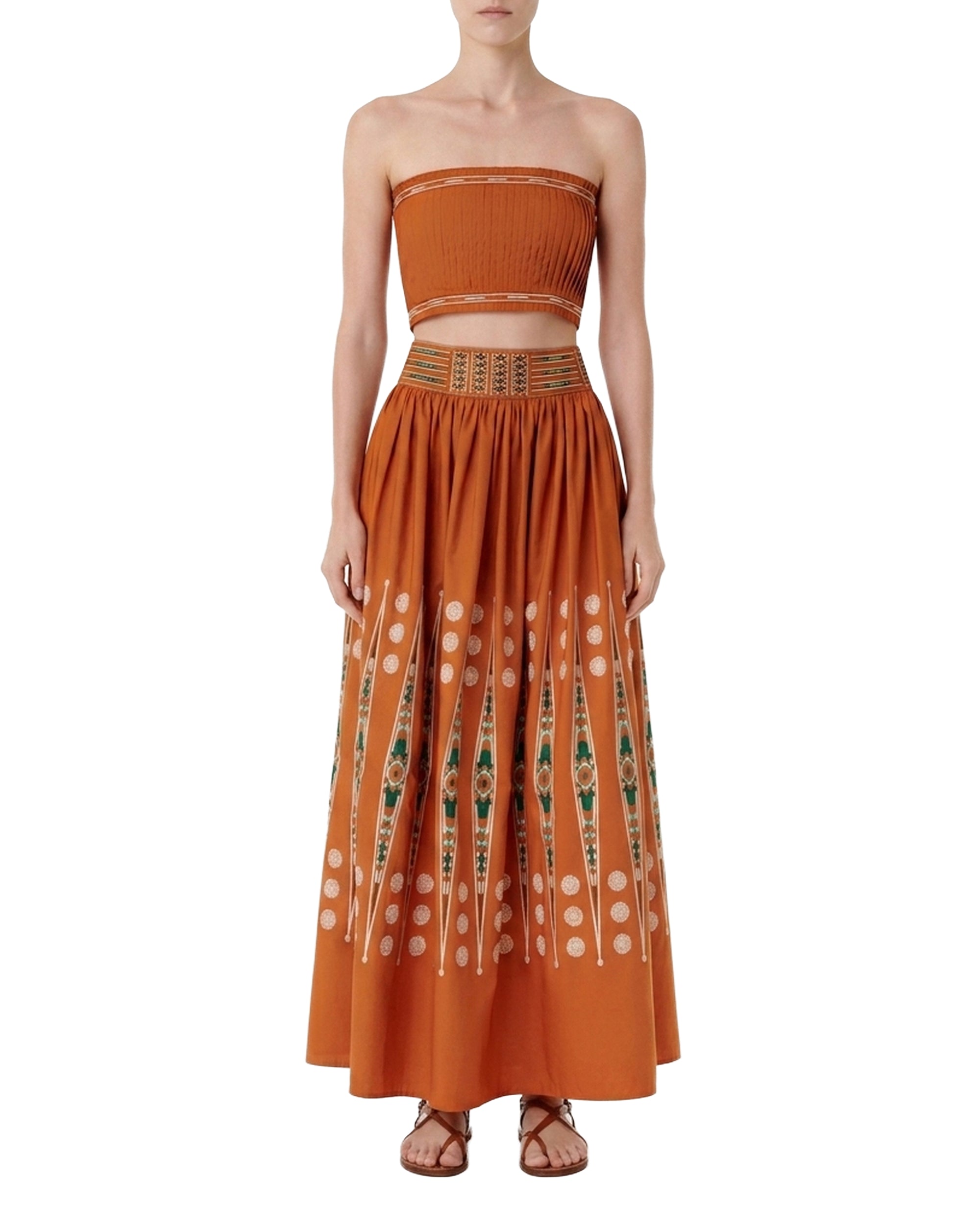 Top bustier Flavia en lin - Cinnamon