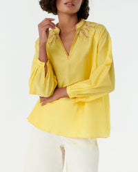 Blouse Ilizia en lin - Lemon