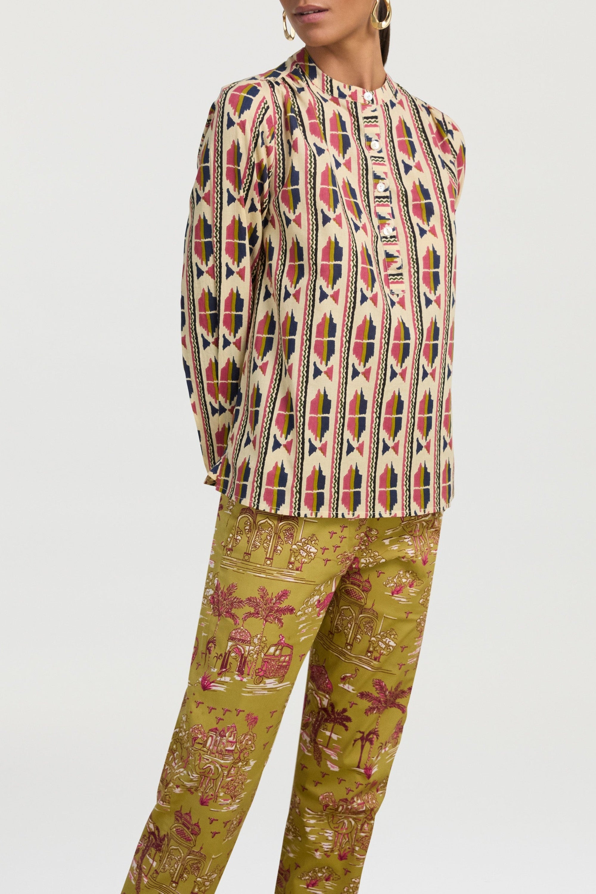 Batumi cotton shirt - Blue