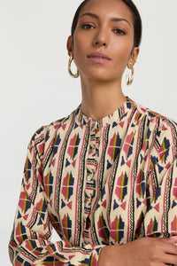 RECO PRIX : 97,5 // Batumi Shirt Amer Ikat Blue