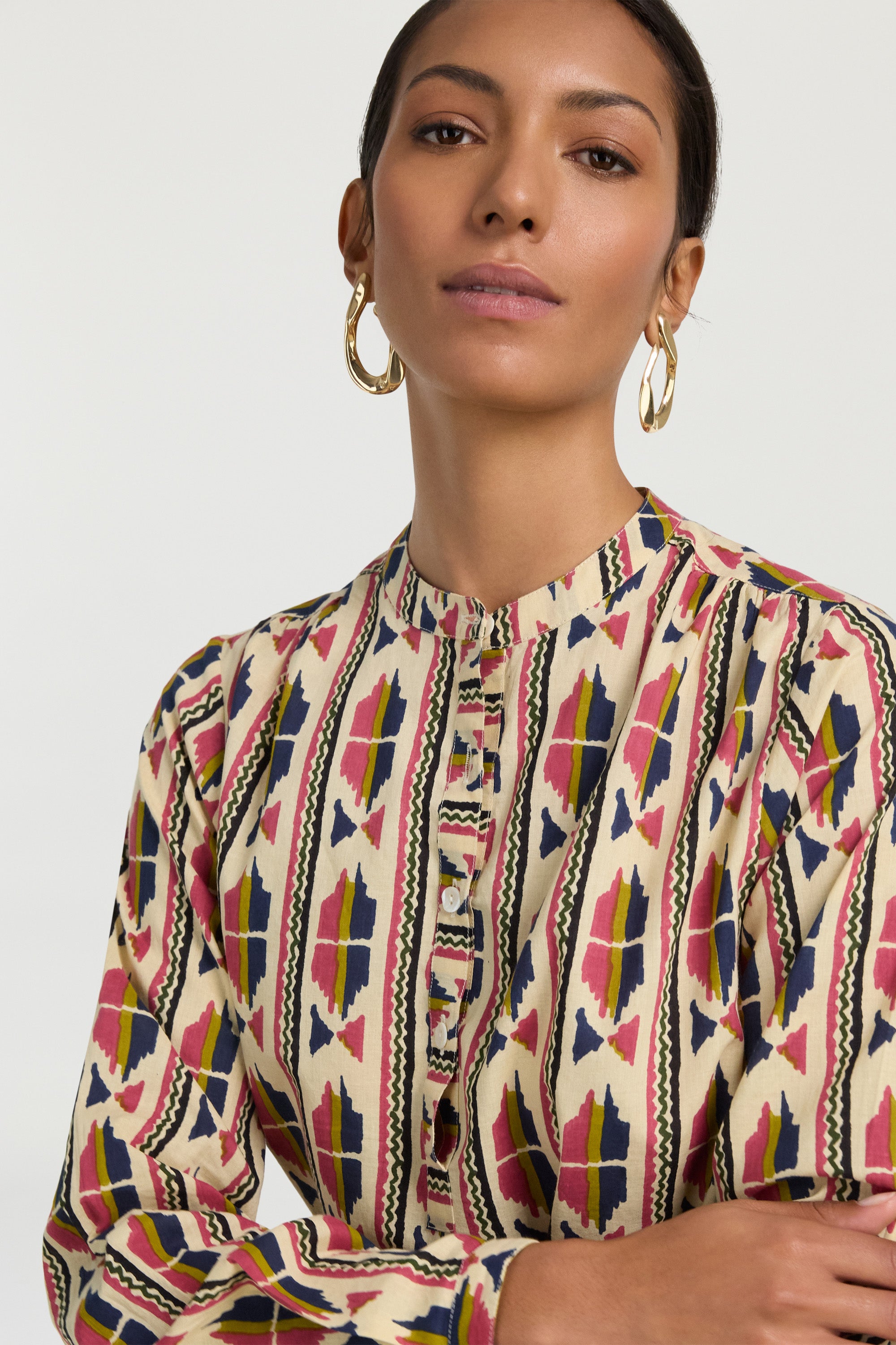 RECO PRIX : 97,5 // Batumi Shirt Amer Ikat Blue