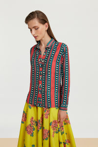 RECO PRIX : 190 // Bella Shirt Aymara Stripes Geranium