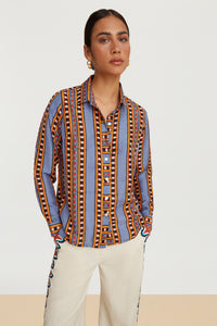 RECO PRIX : 190 // Bella Shirt Aymara Stripes Plumbago