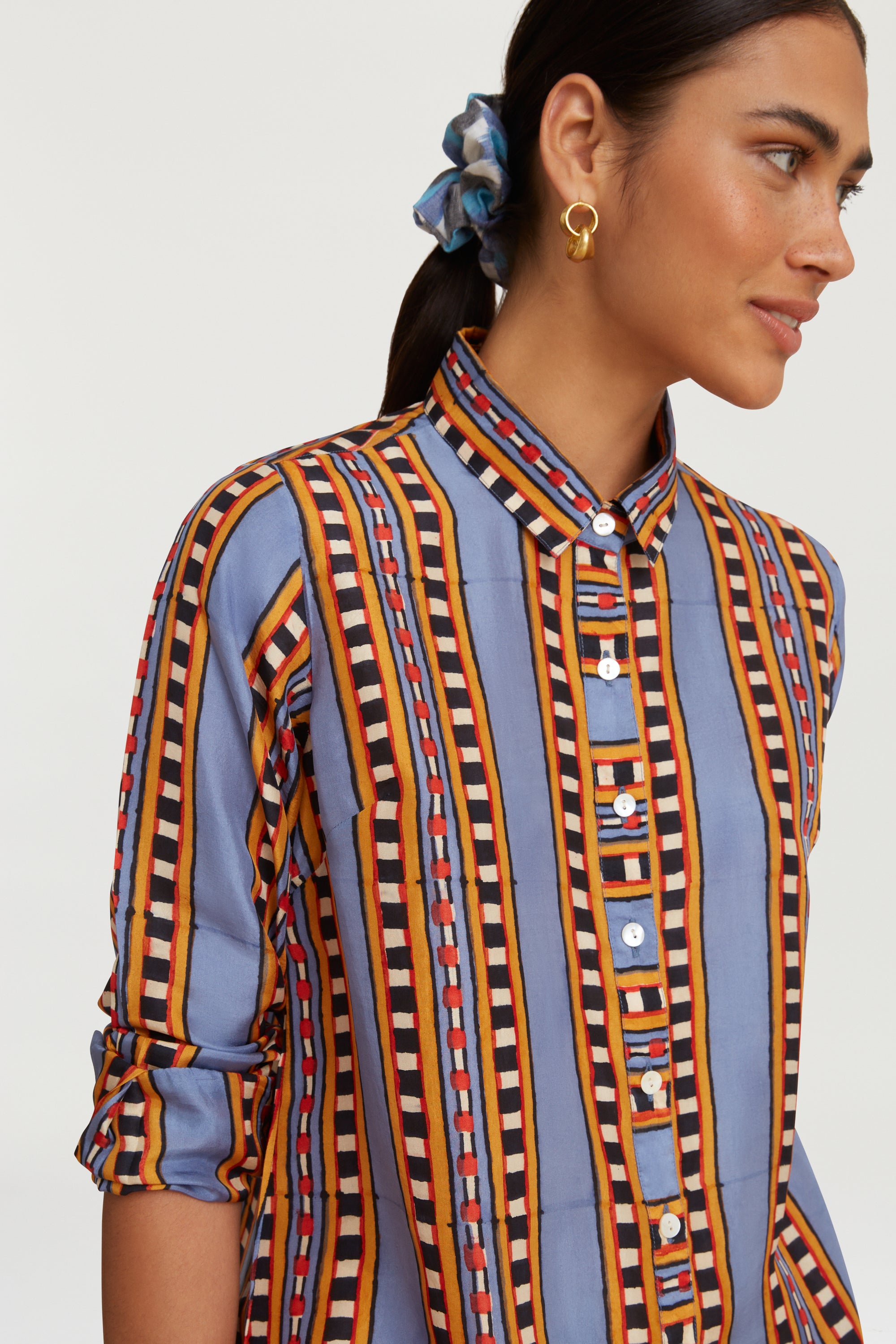 RECO PRIX : 190 // Bella Shirt Aymara Stripes Plumbago