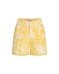 Linen shorts - Yellow