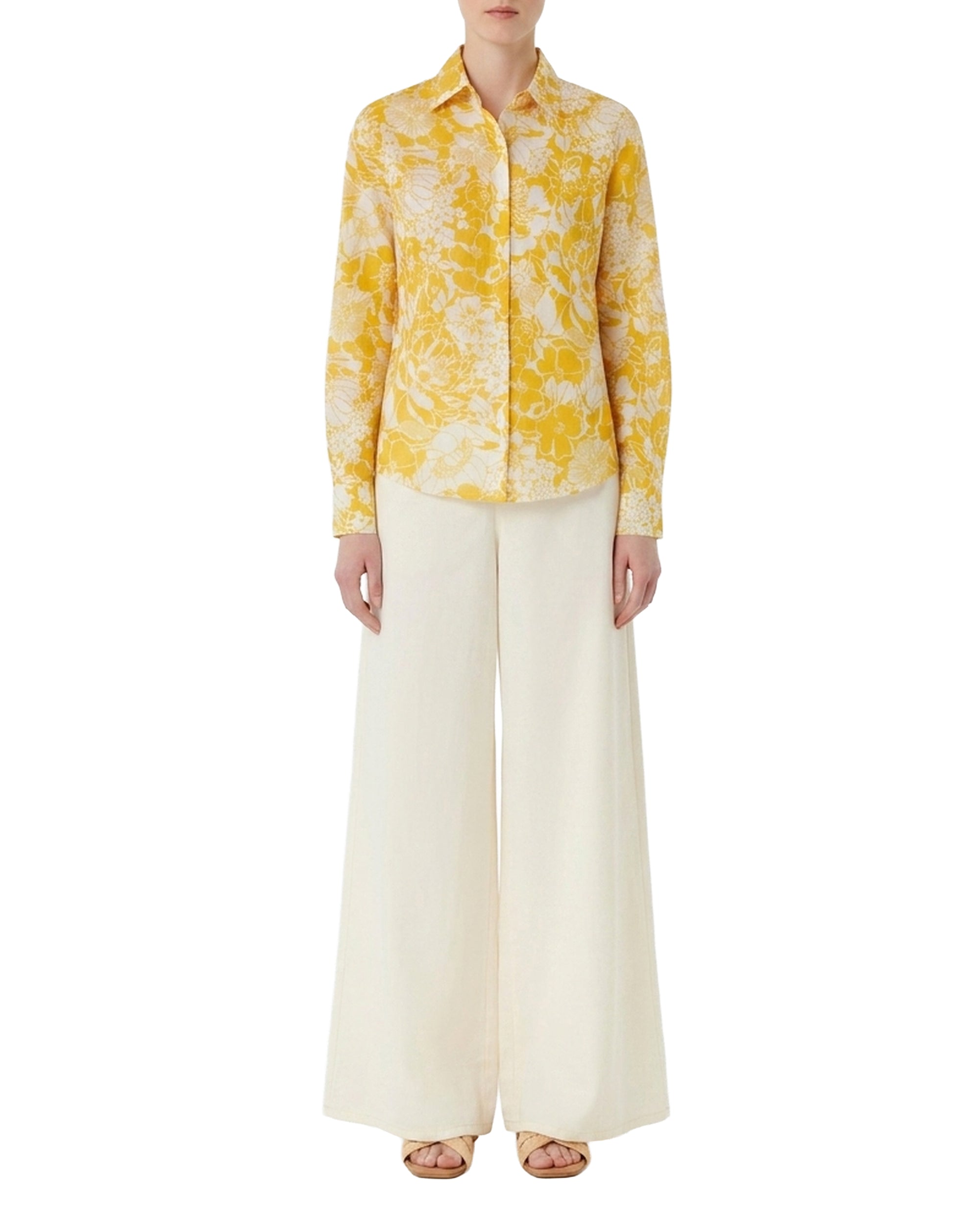 Chemise Patricia à manches longues - Yellow